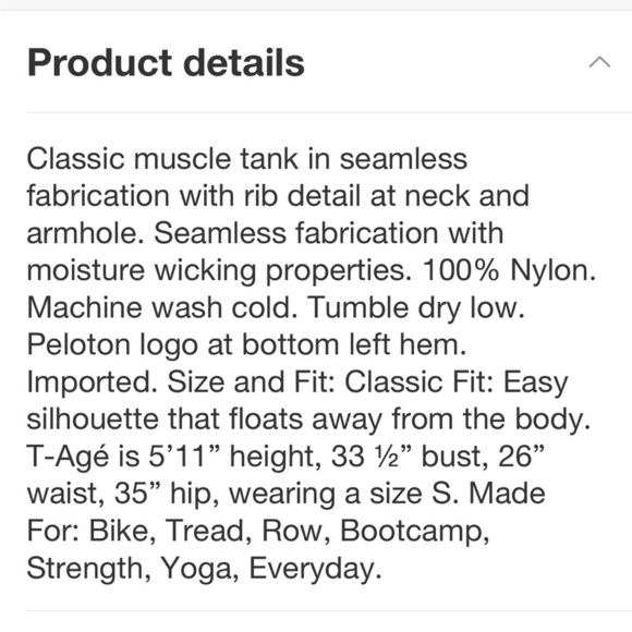 Peloton Women's Seamless Muscle Tank, Black, XS/S new - Picture 7 of 8